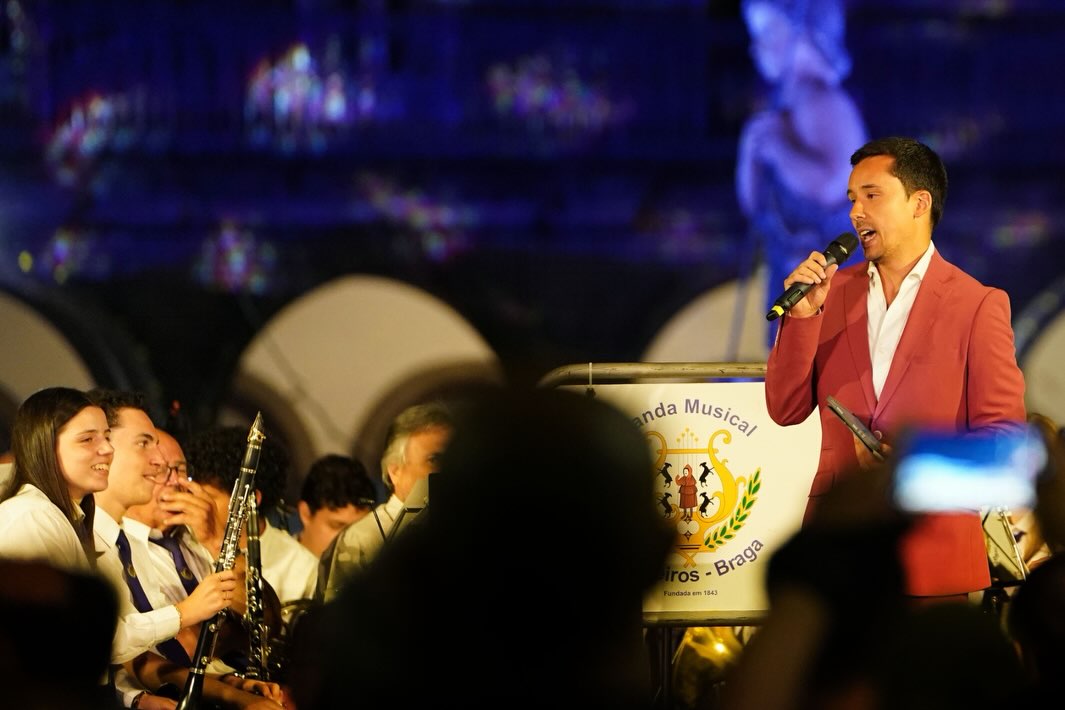 André Vilar a apresentar num evento municipal
